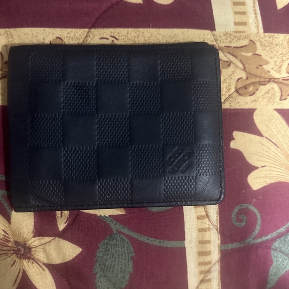 Louis Vuitton Black Checkered Wallet - Picture 1 of 4